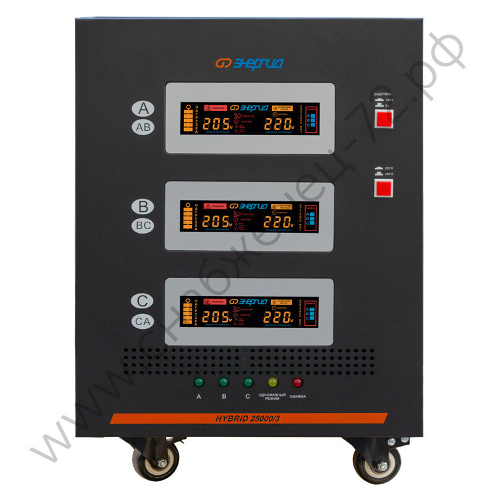 Стабилизаторы напряжения Энергия Hybrid II трехфазные