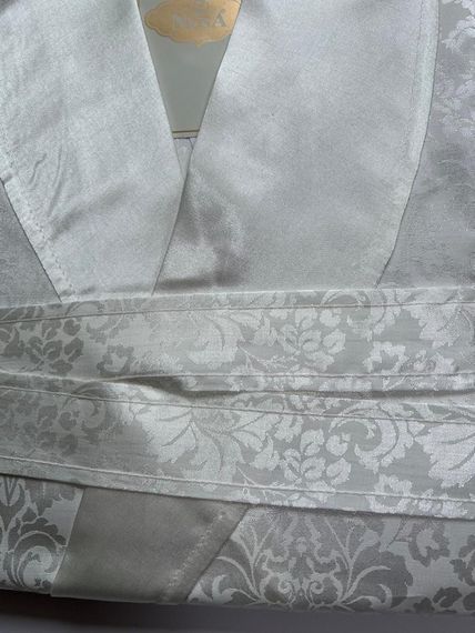 Женский шелковый халат 15055 крем NUSA Турция