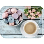 Поднос сервировочный FANTASIA, размер 28,9*18,9*1,8 см, из термостойкого пластика с дизайн