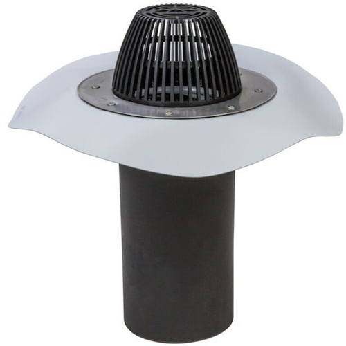 AM-160 Водосточная воронка фланец Алкорплан светло-серый, 72028