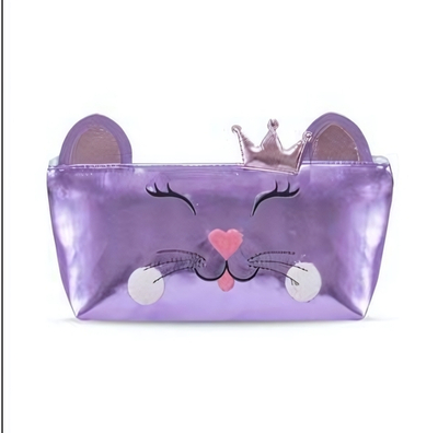 Пенал-косметичка 24х9.5х5см на молнии "Кот" 1 отд. иск.кожа (Феникс+)