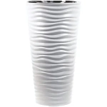 Кашпо ДЮНА D340мм H 630ммл со вставкой Белый 0,63х0,34х0,34м