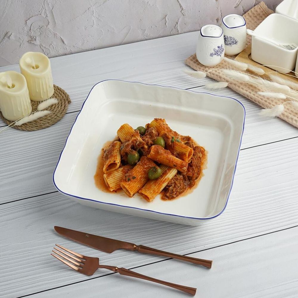 Салатник 1800 мл 25*25 см h6 см квадратный Sea Flower P.L. Proff Cuisine [6]