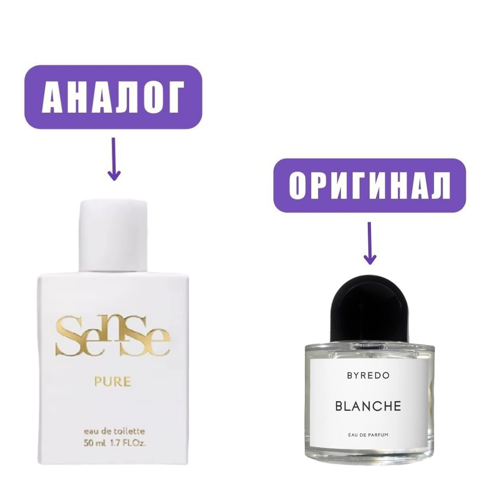 Sense PURE edT 50ml lady (версия ByredoBlanche )