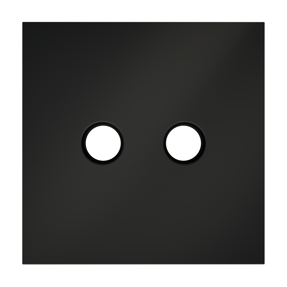 Накладка для розетки телевизионной оконечной TV+SAT, S70 (черный матовый)