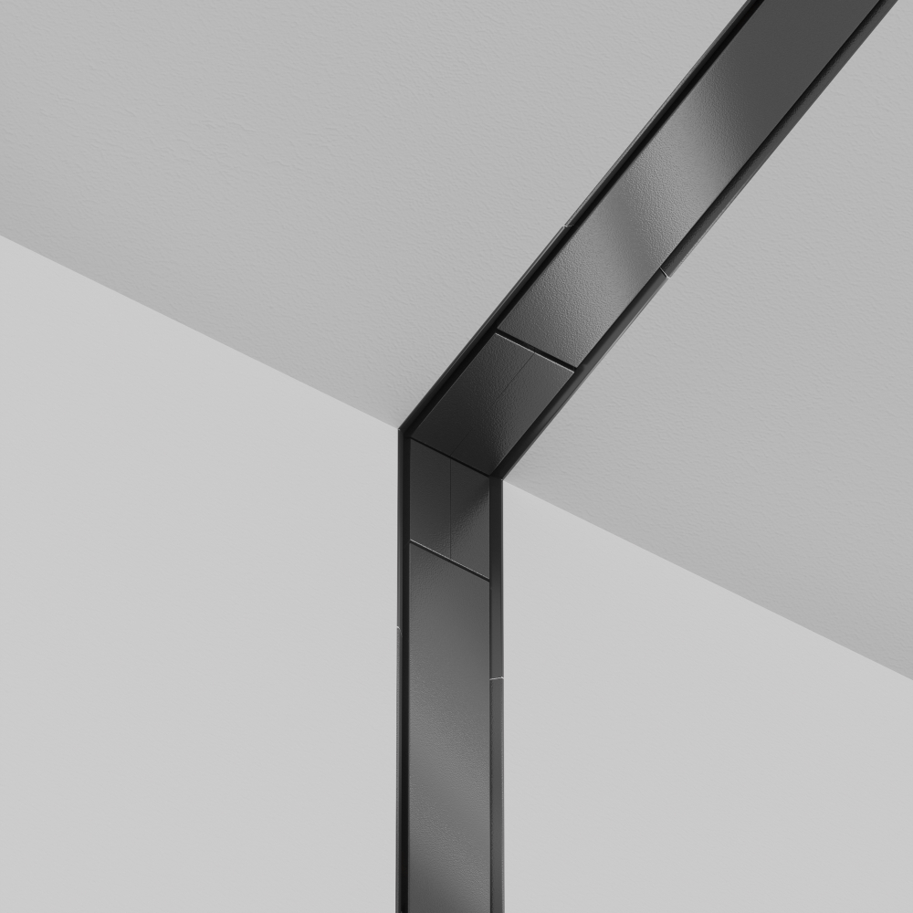 Коннектор угловой внутренний  встраиваемый под ГКЛ 12,5мм Maytoni Exility X TRA239ICL-42.12B