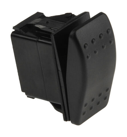 Переключатель двухпозиционный (ON)-OFF 12В/20А 2Р без фиксации 1 положения