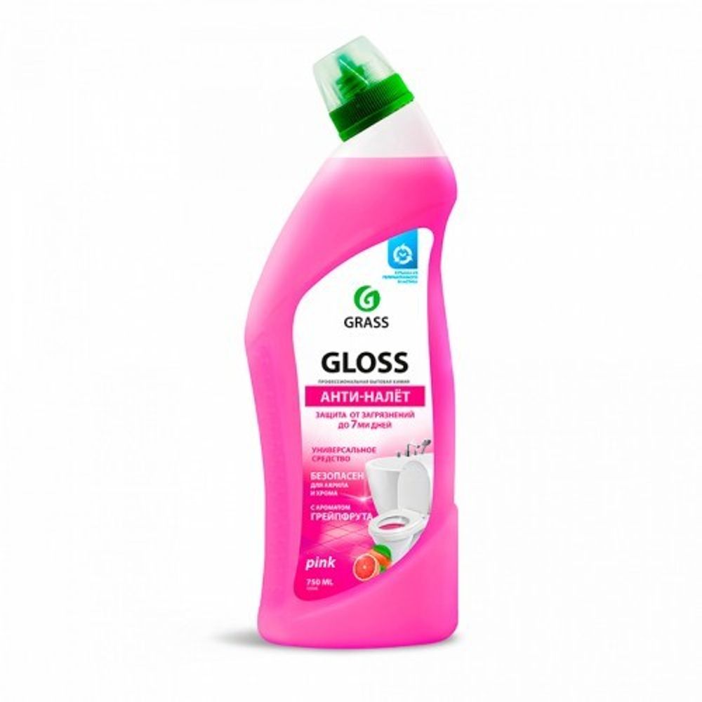 GraSS  Чистящий гель для ванной и туалета Gloss pink 750мл