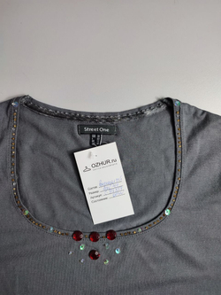 Футболка Street One с отделкой бисером 44 размер