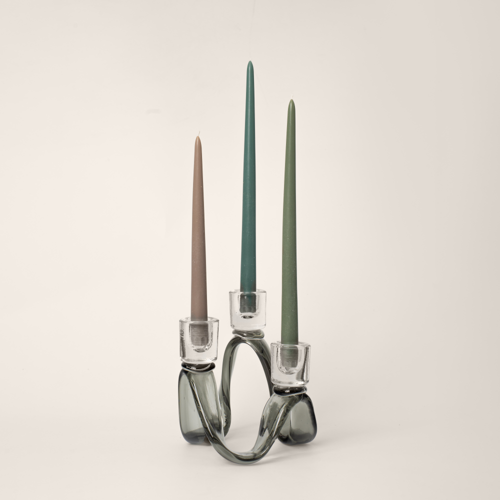 Подсвечник трехрожковый Кианит