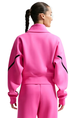 Женская Кофта теннисная Nike Advantage Dri-FIT Full-Zip Tennis - laser fuchsia/black