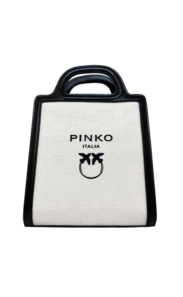 MINI LOVE BIRDS TOTE BAG - black