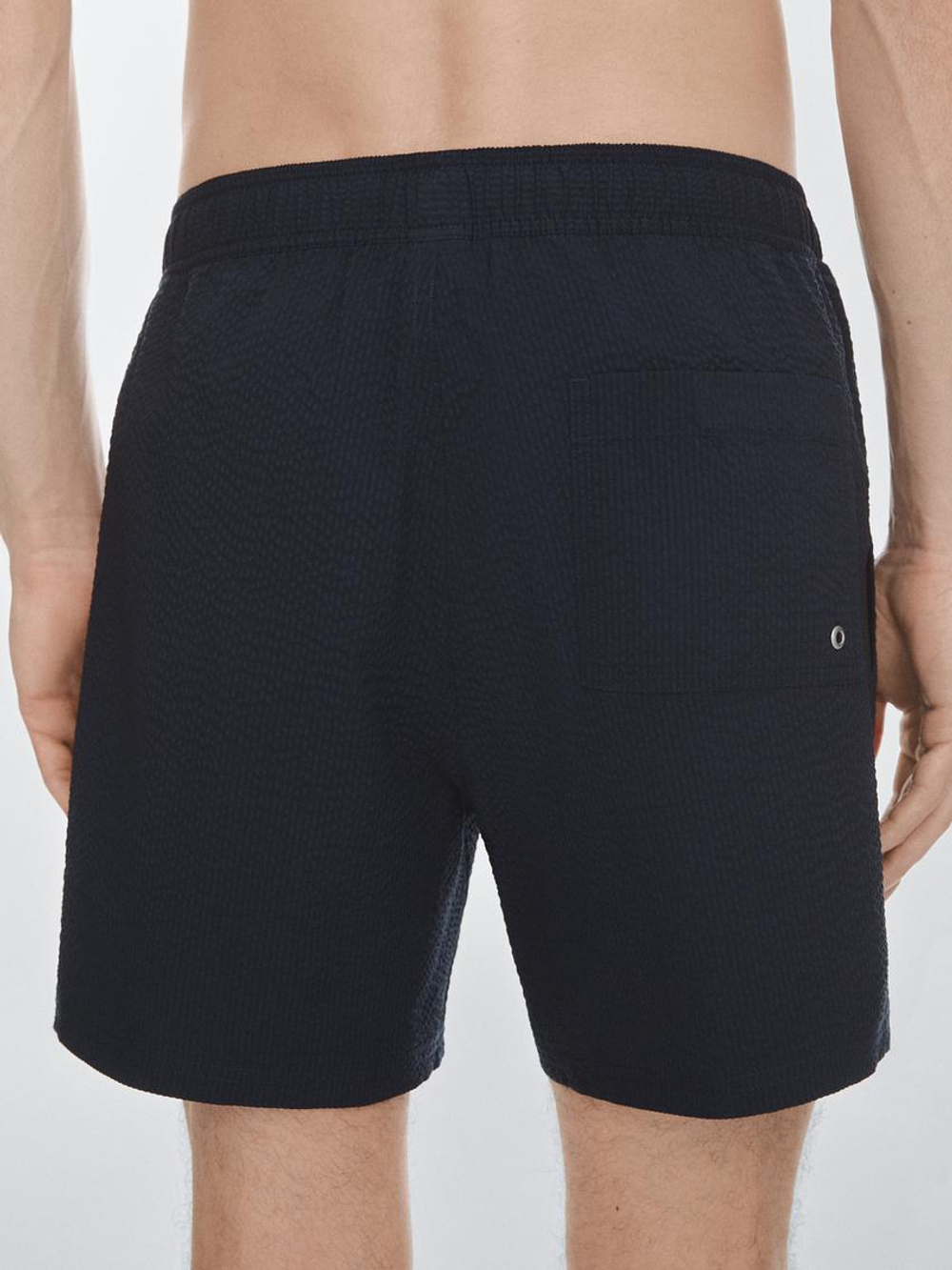 Massimo Dutti Однотонные плавки, темно-синий