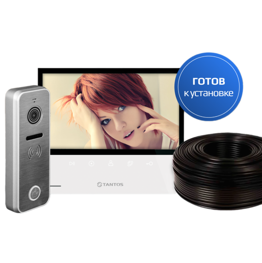 Комплект домофона "Премиальный" Tantos (Selina HD M Tuya, iPanel 2 HD)