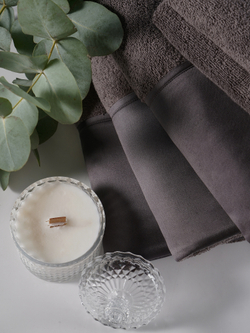 Набор полотенец 5шт Claire Batiste Atelier Brise темный серо-коричневый