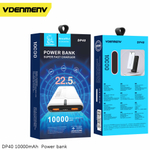 Портативный аккумулятор DENMEN DP40 10000 mAh 22.5W (черный)