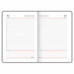 Ежедневник недатированный А5 (138х213 мм), BRAUBERG VISTA, под кожу, гибкий, 136 л., "Calligraphy", 112040