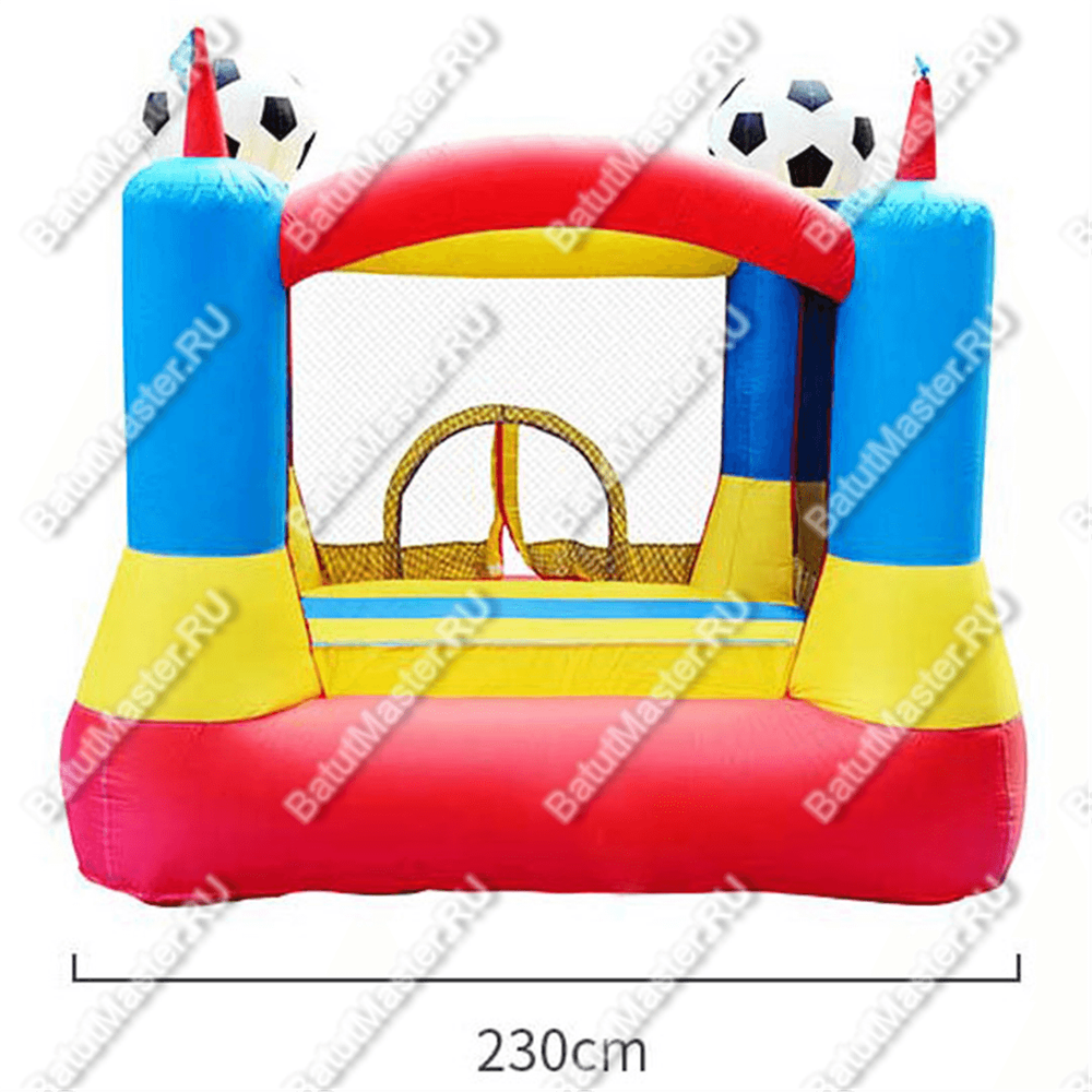 Коммерческий надувной батут "Весёлый футболист"  2.3*2.2*1.9 м