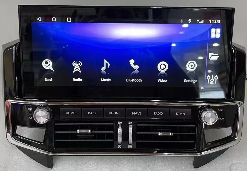 Магнитола Mitsubishi Pajero 4 2006-2022 - Carmedia ZH-M1207 монитор 12.3" в стиле "Лексус" на Android 12, 8Гб+128Гб, CarPlay, SIM-слот