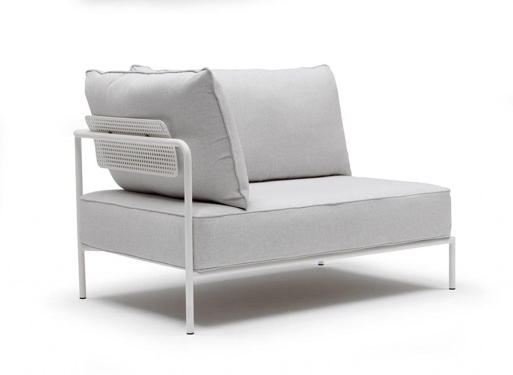 Модуль левый с подушками Scab Design Flap, лен, белый