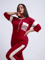 Костюм спортивный трикотажный домашний с брюками
