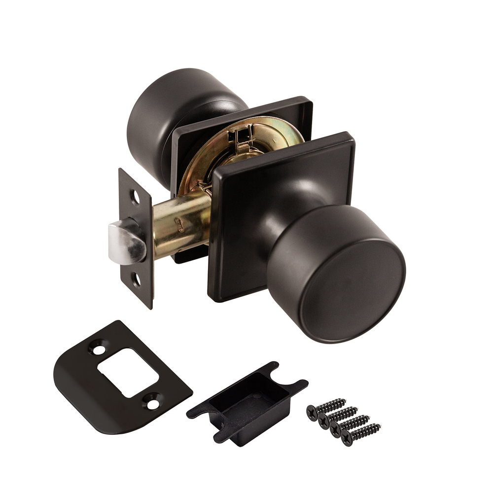 Замок ручка Черная без ключа, без фиксатора DK772