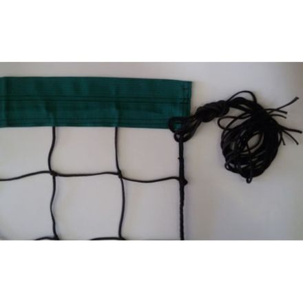 Сетка для пл.вол., FS-PV-№22, любит, черн.,8.5х1м, нить 3.5мм, 3-стор. оверлок, зел.стропа без троса