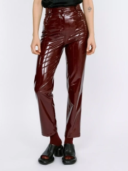 Брюки бордовые из лаке OLA OLA