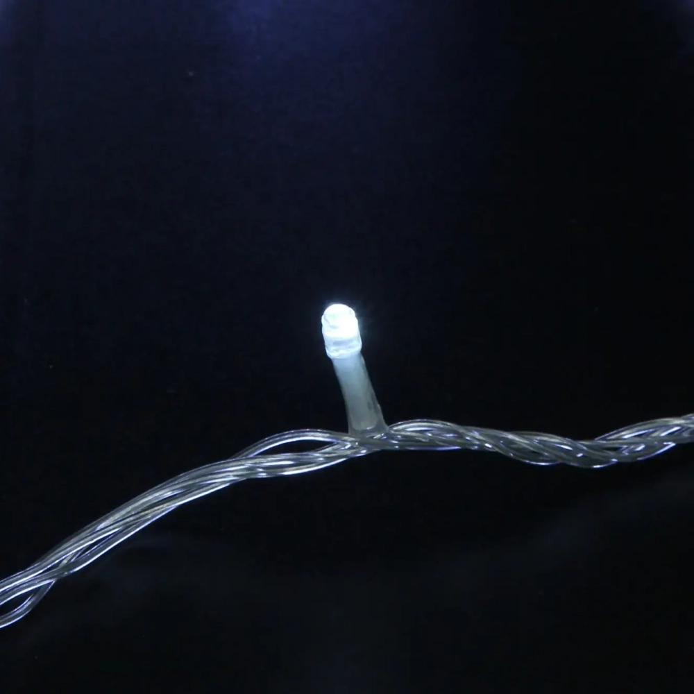 Гирлянда для дома «Мерцание Premium» 9,5 м 100 ламп LED прозр провод,1 реж.,IP-40, Белый (возможность соединения)