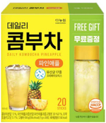 Danongwon Корейский чай комбуча (20 пакетиков + бутылка\шейкер в подарок), Daily Kombucha