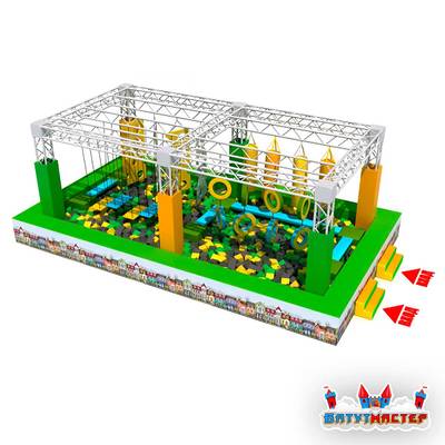 Аттракцион ниндзя парк «Вызов героя», 9,4×5,1×3 м