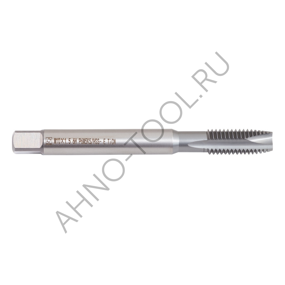 Метчик м/р М10х1,5 Р6М5К5/HSS-E DIN371 TiCN, с прямой канавкой, с подточкой ТОЧИНТЕХ