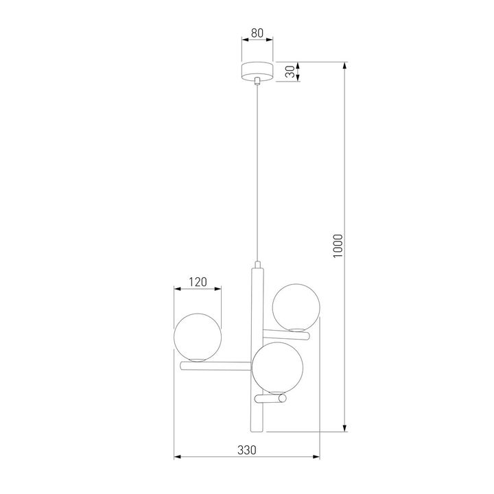 Подвесная люстра TK Lighting 6799 Estera Wood