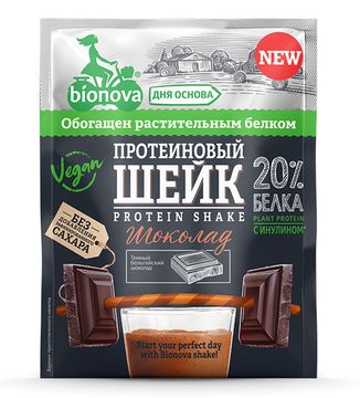 СКИДКА 50% Протеиновый шейк "Bionova" с шоколадом, 25г. (шоубокс 14шт)