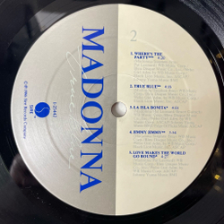 Винтажная виниловая пластинка LP Madonna True Blue (USA 1986) (Poster) Papa Don't Preach