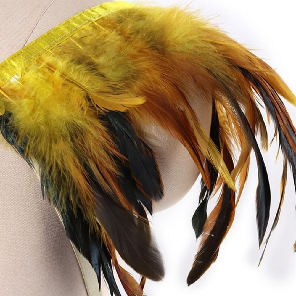 Женская сбруя (портупея) желтая Romeo Rossi 9188-2