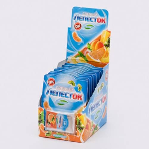 Освежающие пластинки "СВЕЖИЙ ЛЕПЕСТОК" мультифрукт 24*20шт 0,8г