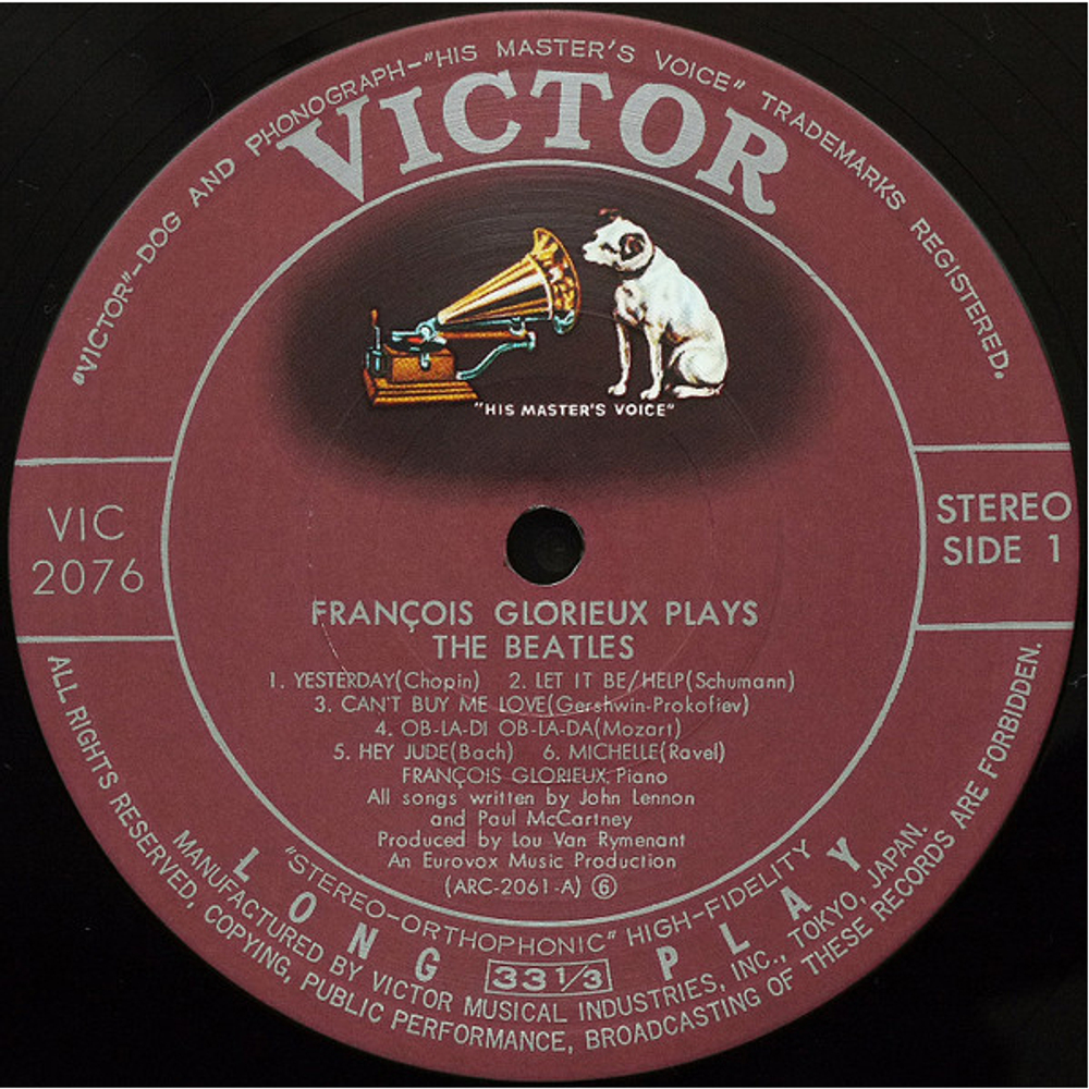 Francois Glorieux / Francois Glorieux Plays The Beatles (LP)