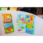 5084673 Книжка для игры в ванной «Рисуем пальчиками: животный мир» водная раскраска