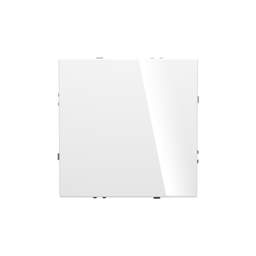 Выключатель встраиваемый VOLTUM S70 одноклавишный с подсветкой 10А, (белый глянцевый)