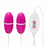 Ярко-розовые виброяйца, работающие от USB (Цвет: ярко-розовый)