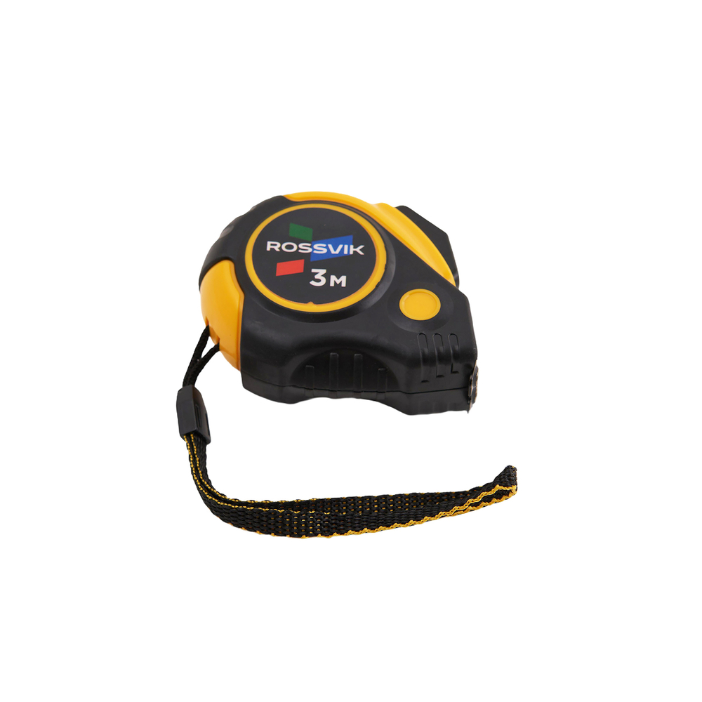 Рулетка измерительная ROSSVIK RMT1603, 3м*16мм, автостоп, магнит, обрезиненый корпус