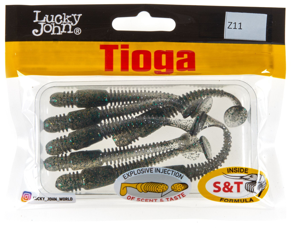 Мягкая съедобная приманка LJ Pro Series Tioga 2.9 in (74 мм), цвет Z11, 7 шт