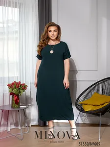 Платье 609-зеленый Minova