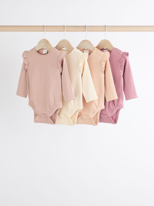 Боди с длинным рукавом для малышей Next Q95-122, Розовый