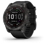 Умные часы Garmin Fenix 7X Sapphire Solar, титановый серый