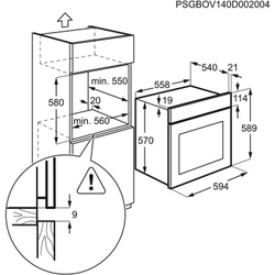 Встраиваемый электрический духовой шкаф Electrolux EZB52410AX
