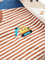 Лонгслив для мальчика Next 642-504, 3 шт., Коричневый, Синий, Молочный