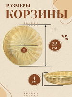 Корзина для хлеба круглая №3 CGPro