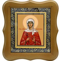 Каллисфения Ефесская святая. Икона на холсте.